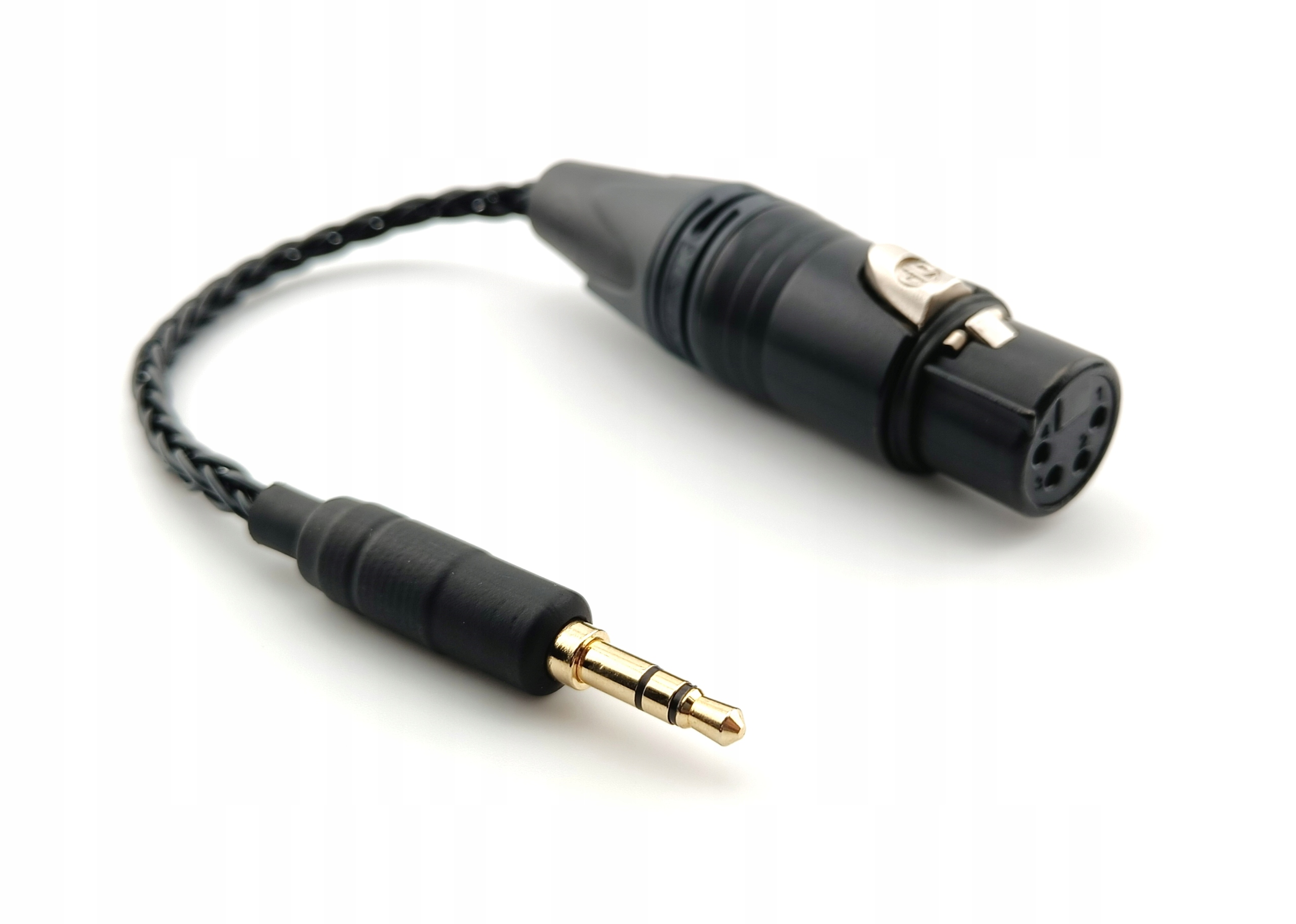 Vyvážený Adaptér Xlr konektor 4 Pin Jack 3,5 mm měď 6N Occ