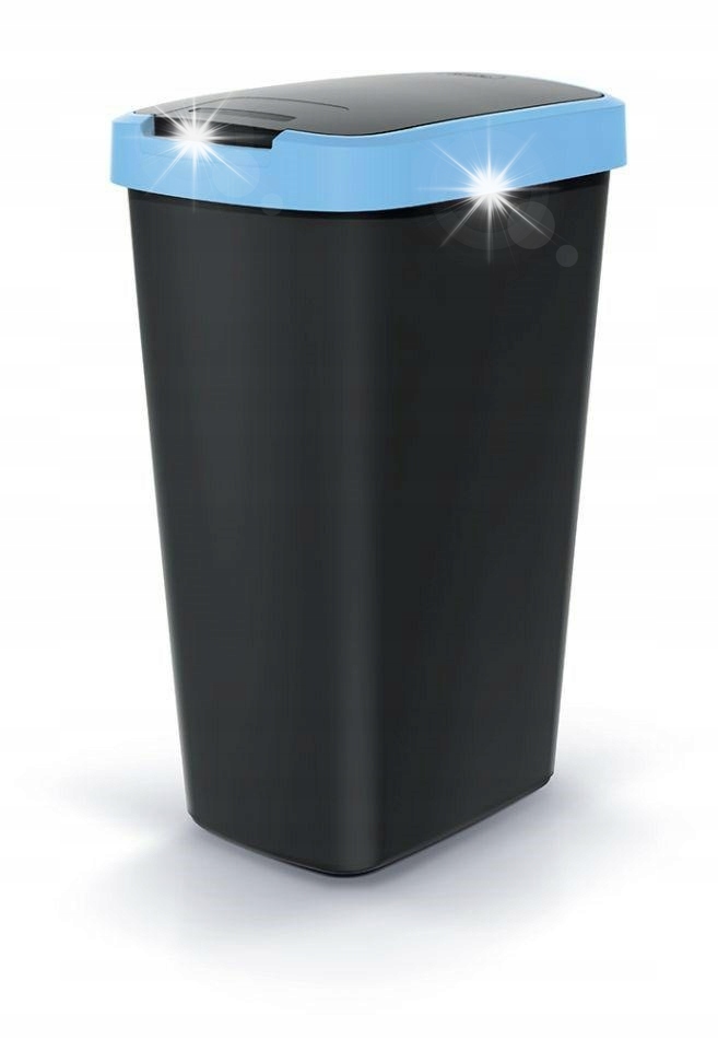 Výklopný koš na odpadky 45 L Compacta Q černý/modrý Keden