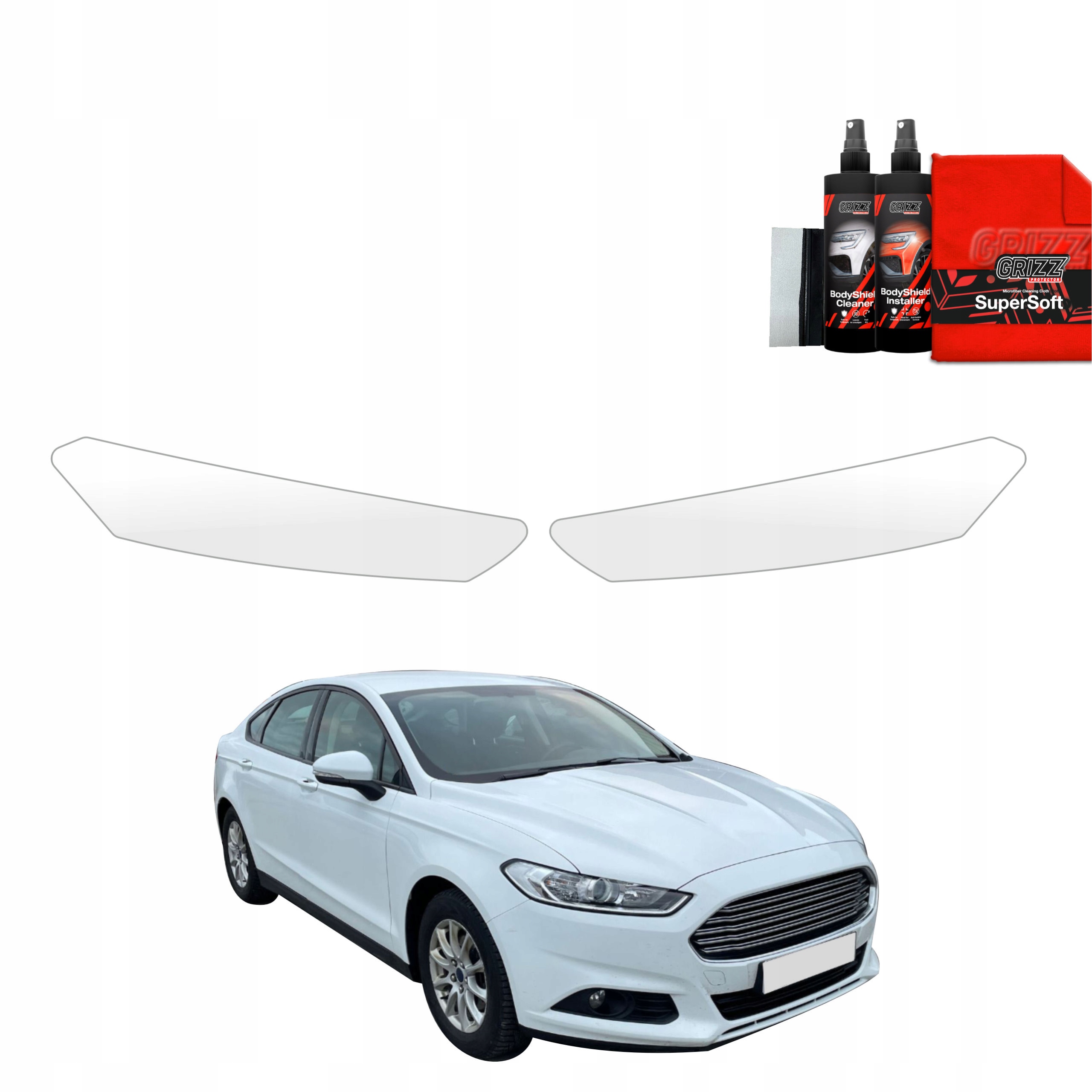 2v1 Fólie Ppf dýha na lampy pro Ford Mondeo Mk5 Sedan (2014-2019)