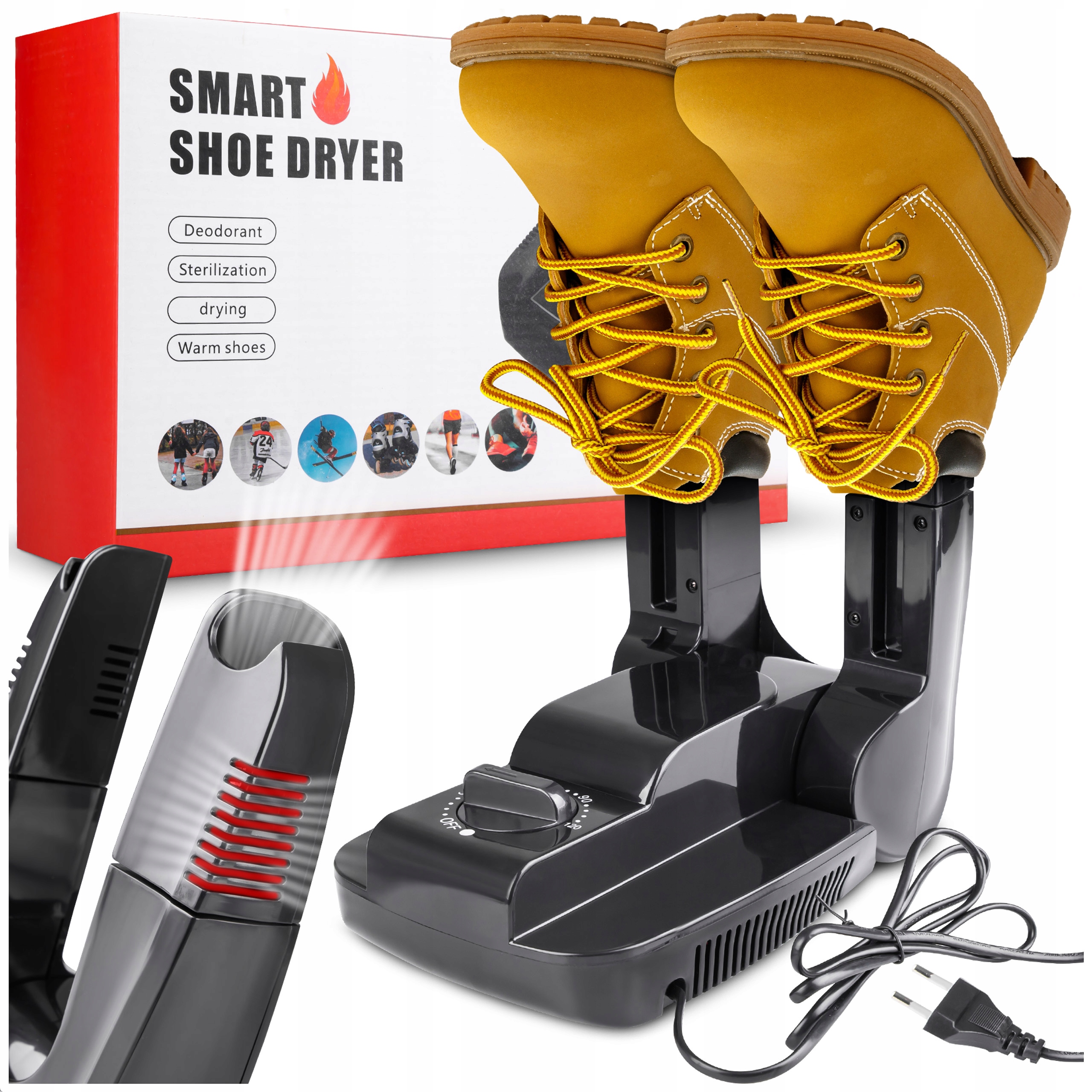 Suszarka do butów elektryczna osuszacz do obuwia skarpet rękawic 200 W