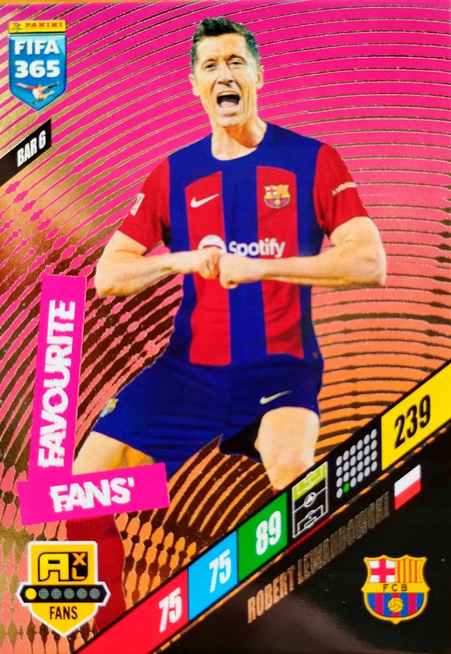 FIFA 365 2024 BAR 6 Robert Lewandowski Fans' Favourite