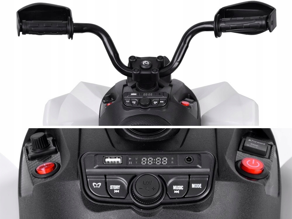 QUAD na akumulator dla dziecka 2 mocne silniki 24V 200W 24V 5Ah Wiek dziecka 3 lata +