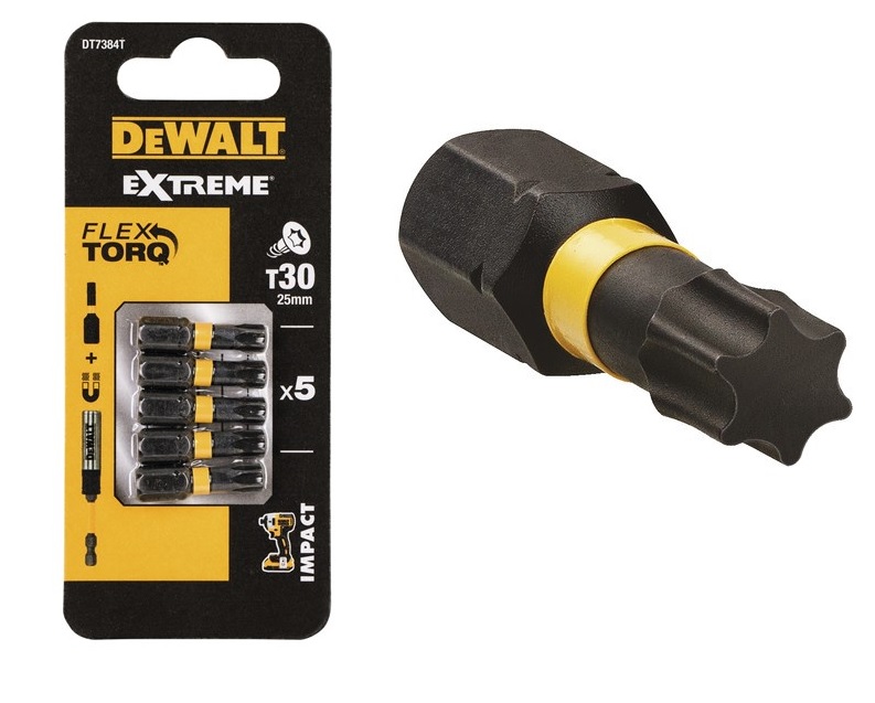 

DeWalt bity udarowe T30 25mm Torsion 5szt DT7384T