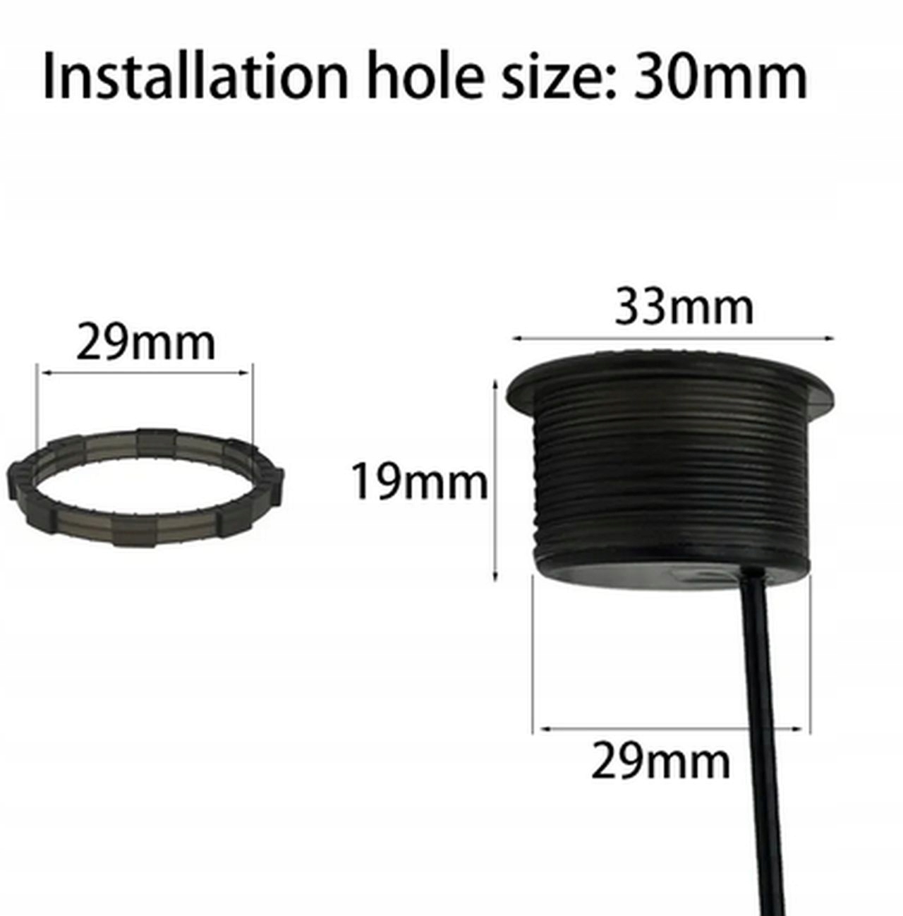 WOLTOMIERZ 4-100V OKRĄGŁY WODOODPORNY CZERWONY EAN (GTIN) 8581631338073