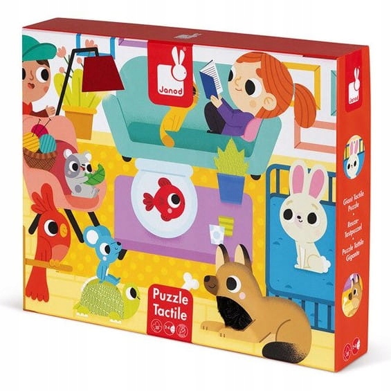 

Puzzle Sensoryczne Zwierzęta domowe Janod 2 lata +