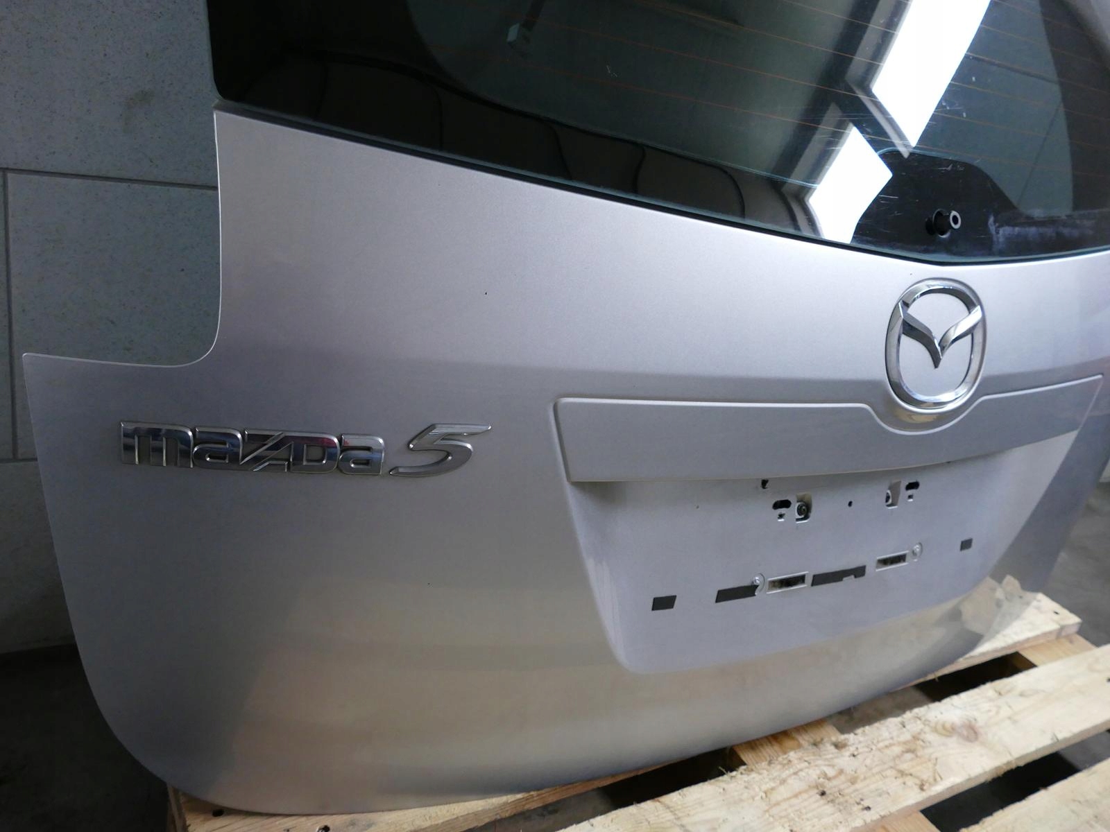 MAZDA 5 trunk door boot rear part SREBRNA 22V 07r
