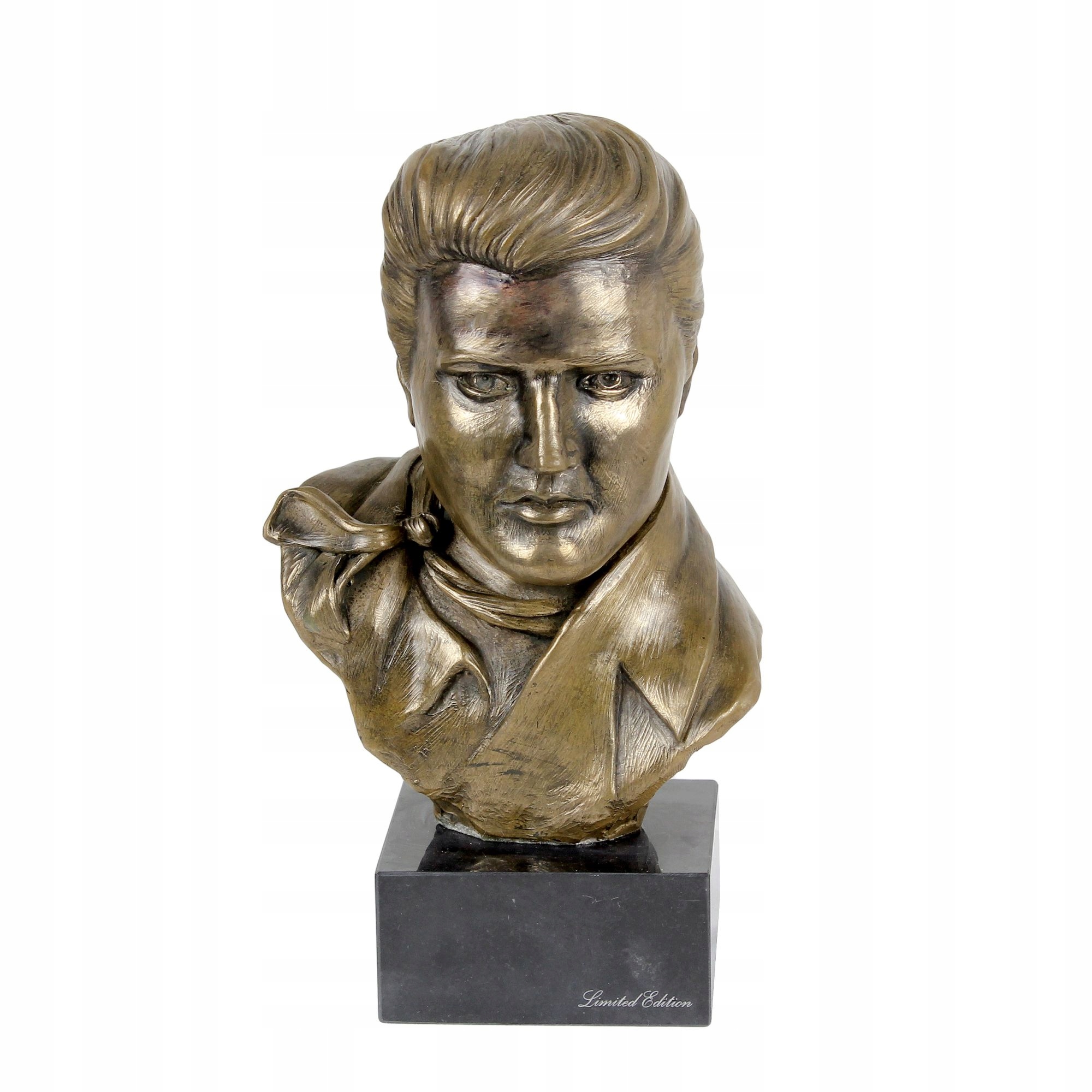 Elvis Presley popiersie na marmurze, statuetka znanej osoby, dekoracja do