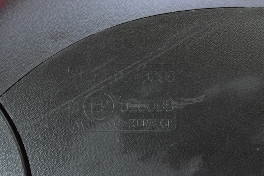 mirror right black, EU 026098 RENAULT LAGUNA 3 III 07-11 8 PIN