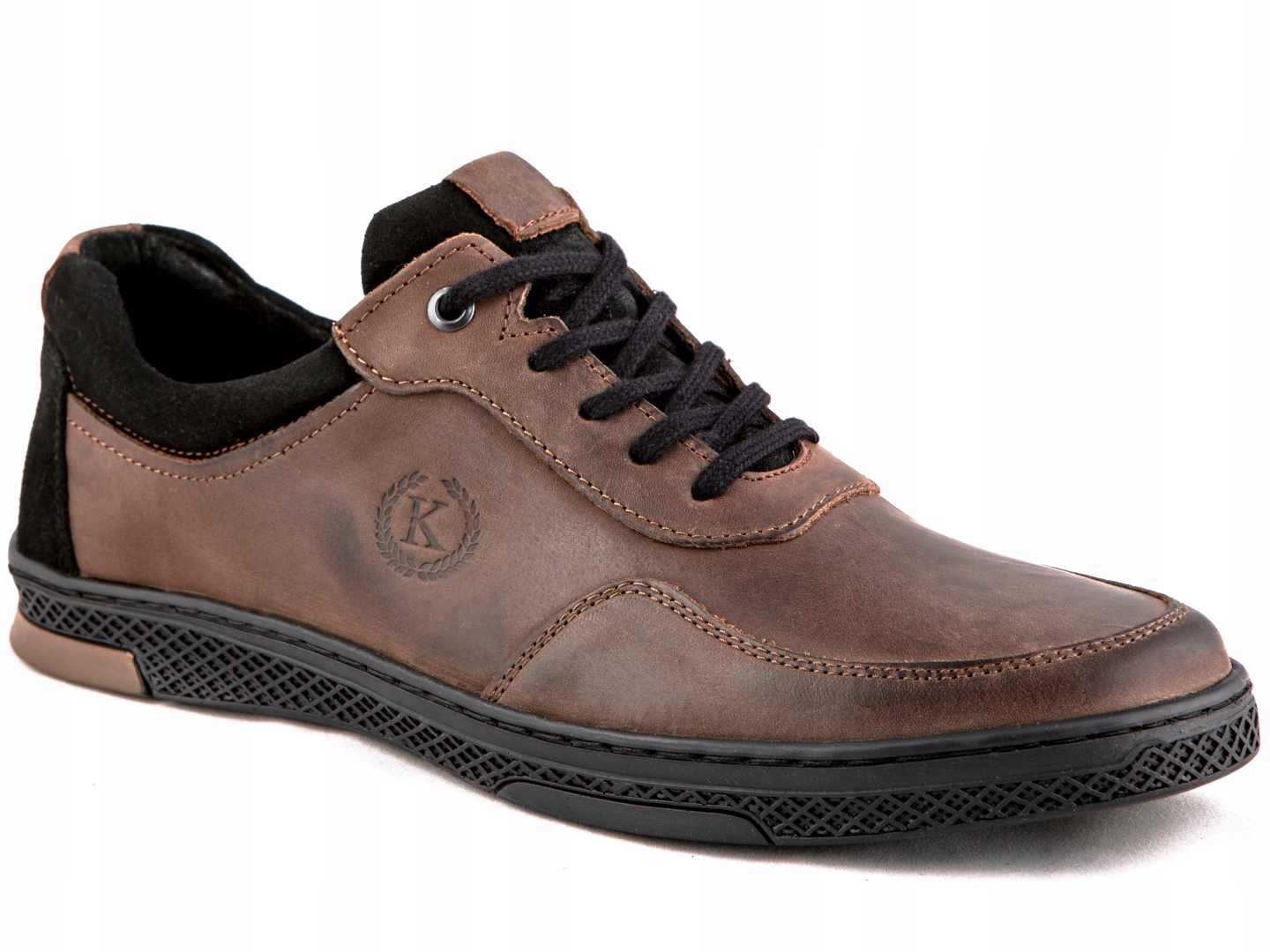 

Buty męskie Polskie półbuty skórzane szyte 42