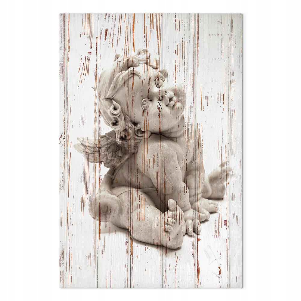 Obraz na plátně na plátně Anděl Cherubín Retro Vintage Shabby chic 80x120 cm
