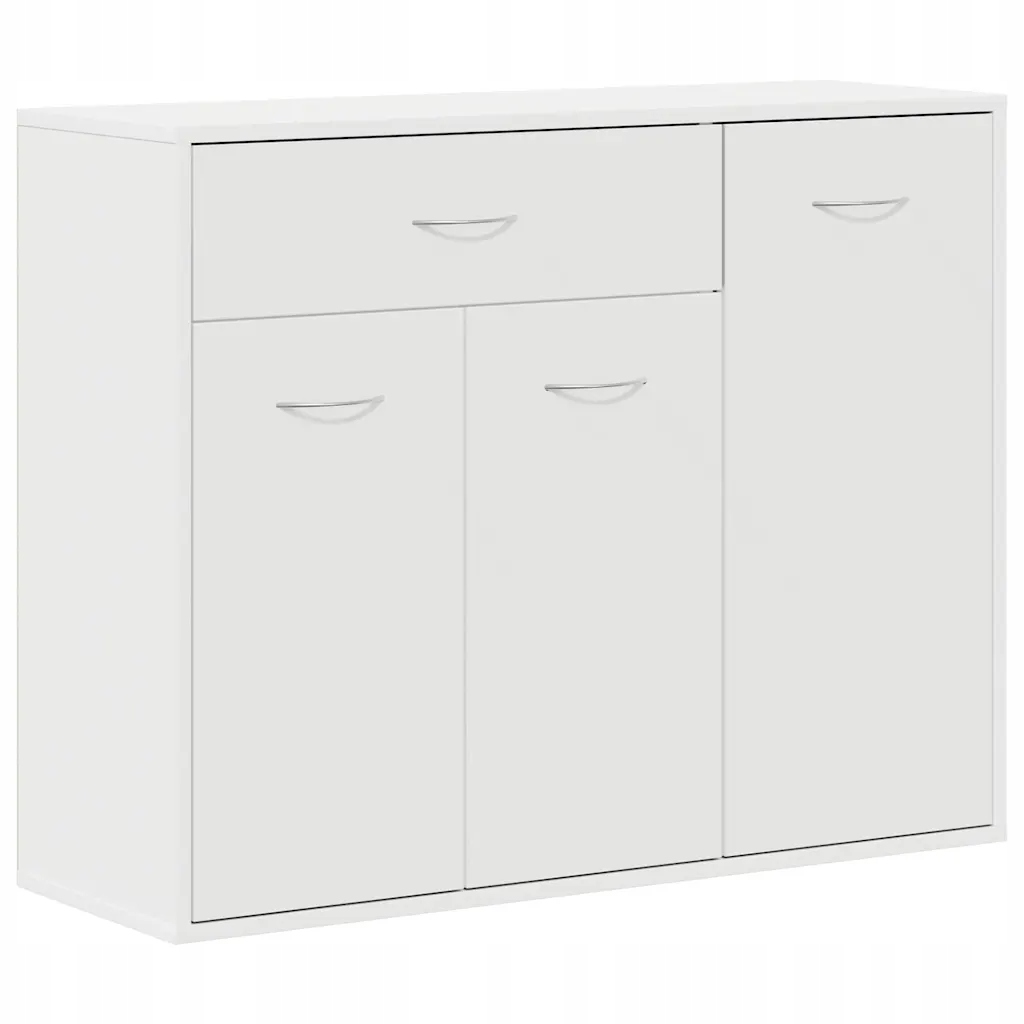 Komoda Minimalistická bílá, materiál Dřevo, 88x30x70 cm
