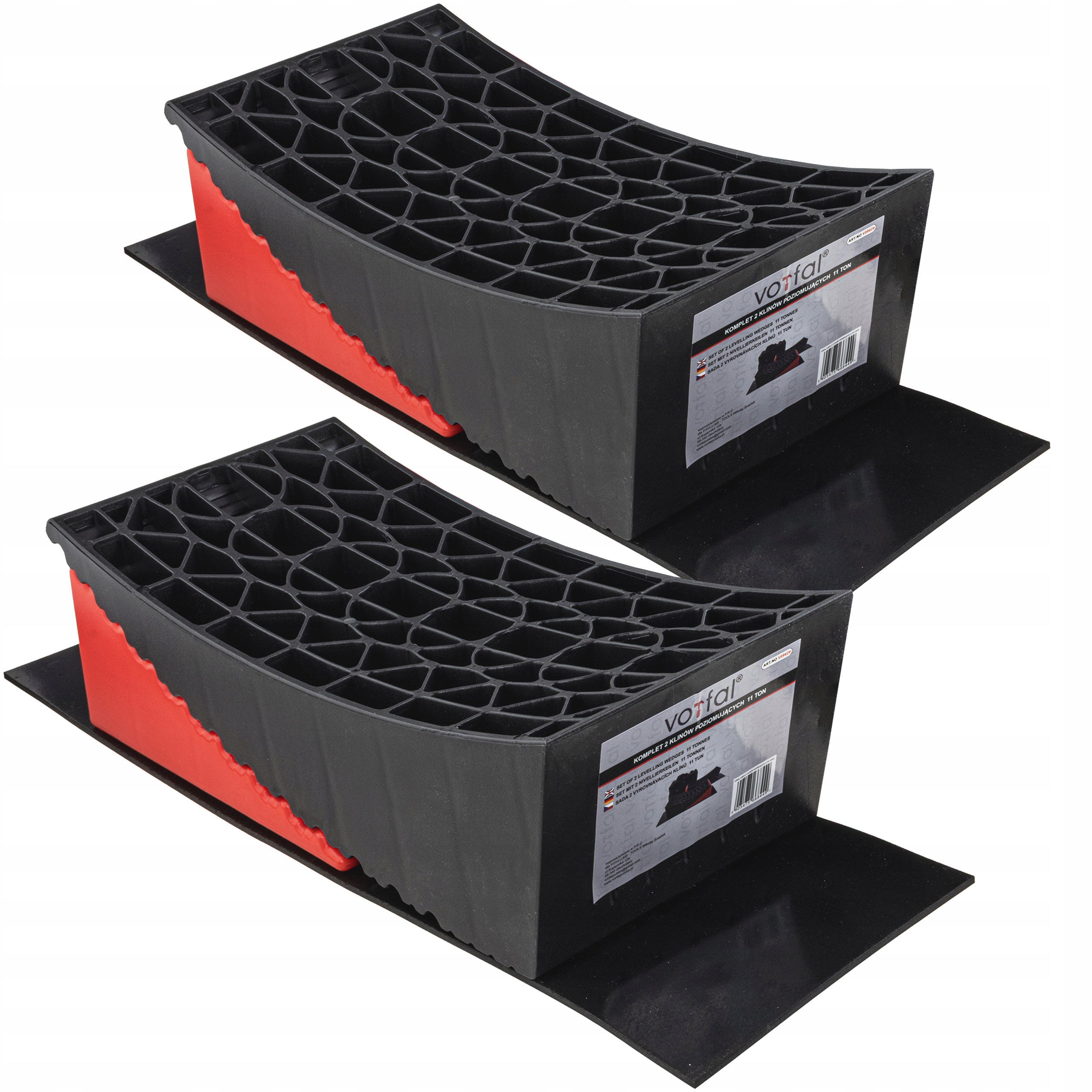 Kliny Poziomujące 2x Komplet Najazdy Podkłady Kampera Przeczepy Kamping