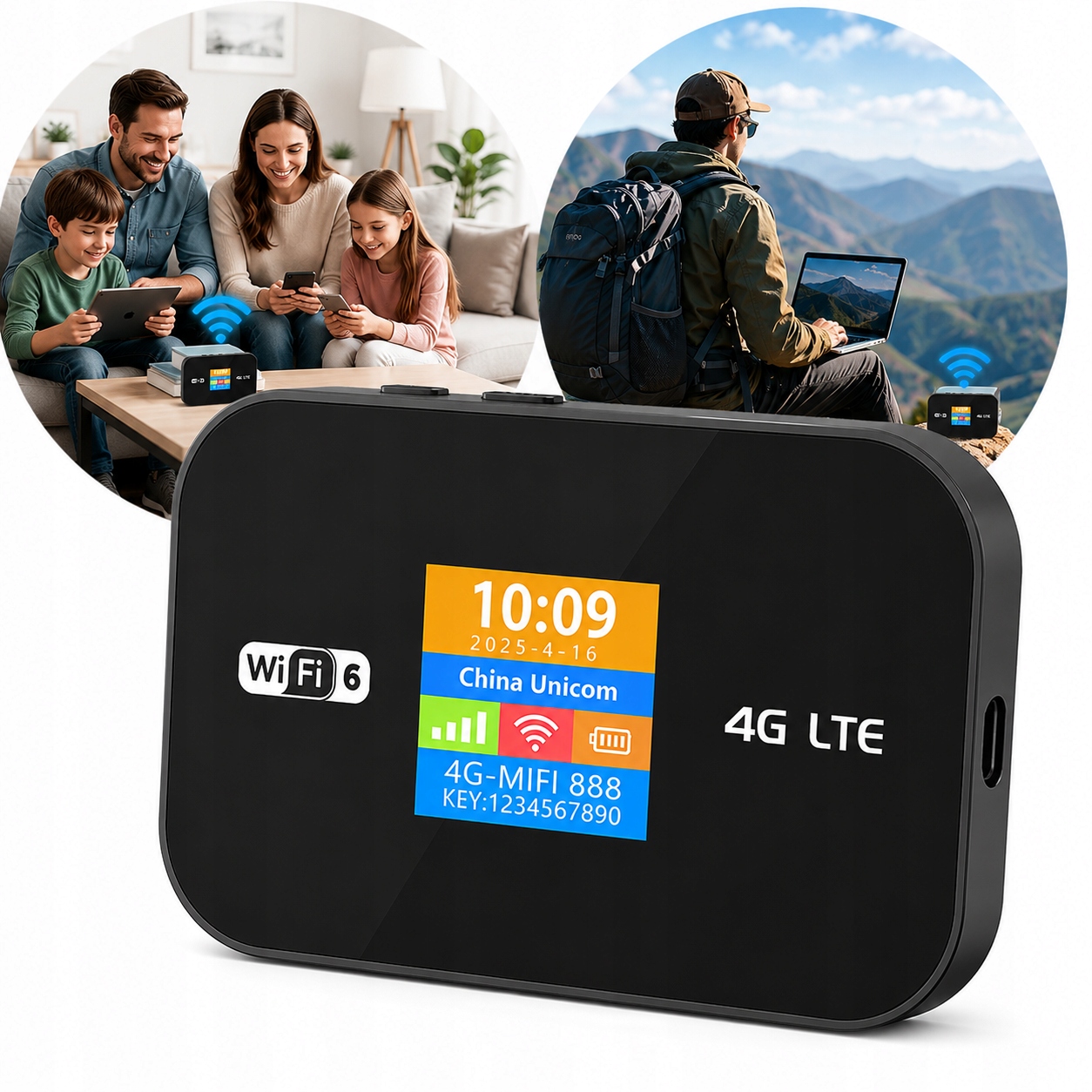 Přenosný mobilní WiFi router 4G Lte WiFi Sim Play Plus T-mobile Orange