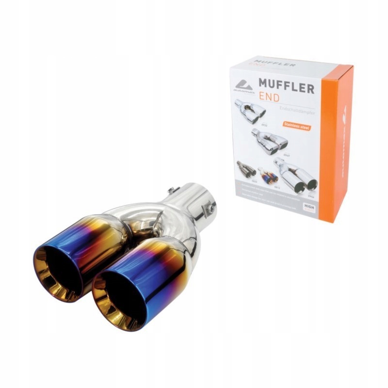 НАКОНЕЧНИК ГЛУШНИКА ХРОМОВАНИЙ СИНІЙ-5813