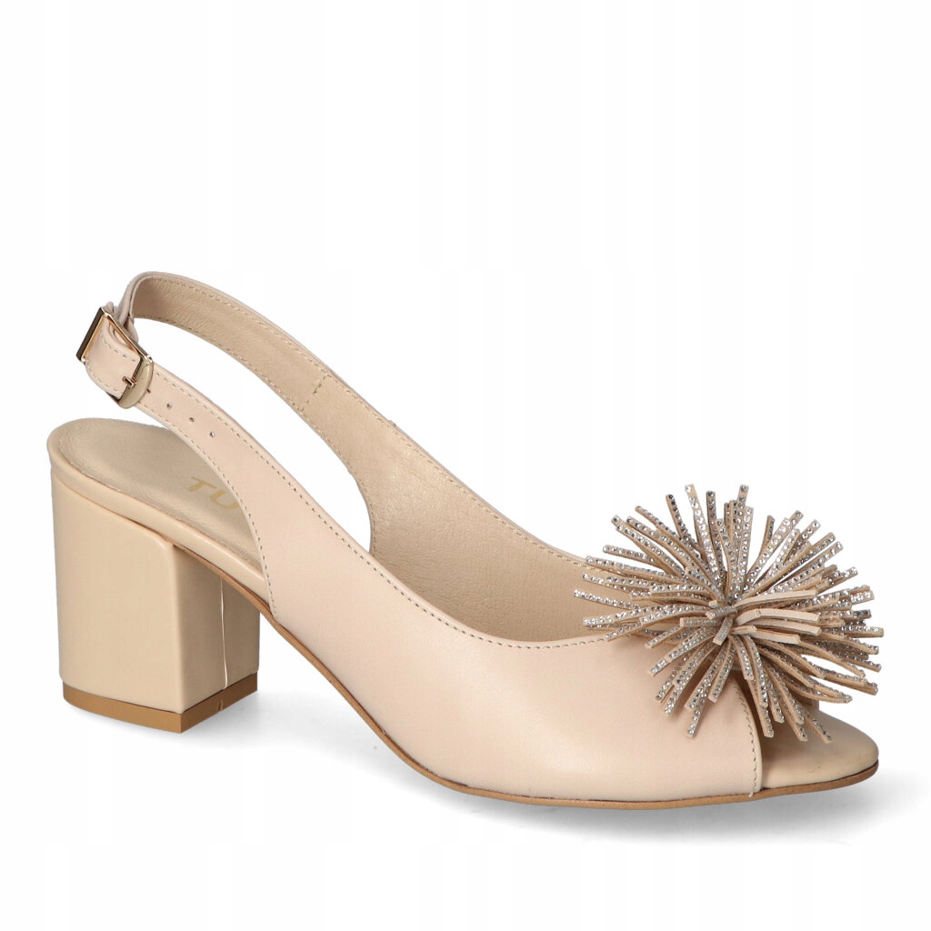 Sandály Tuomo 1407 Béžová+bambule lico 39