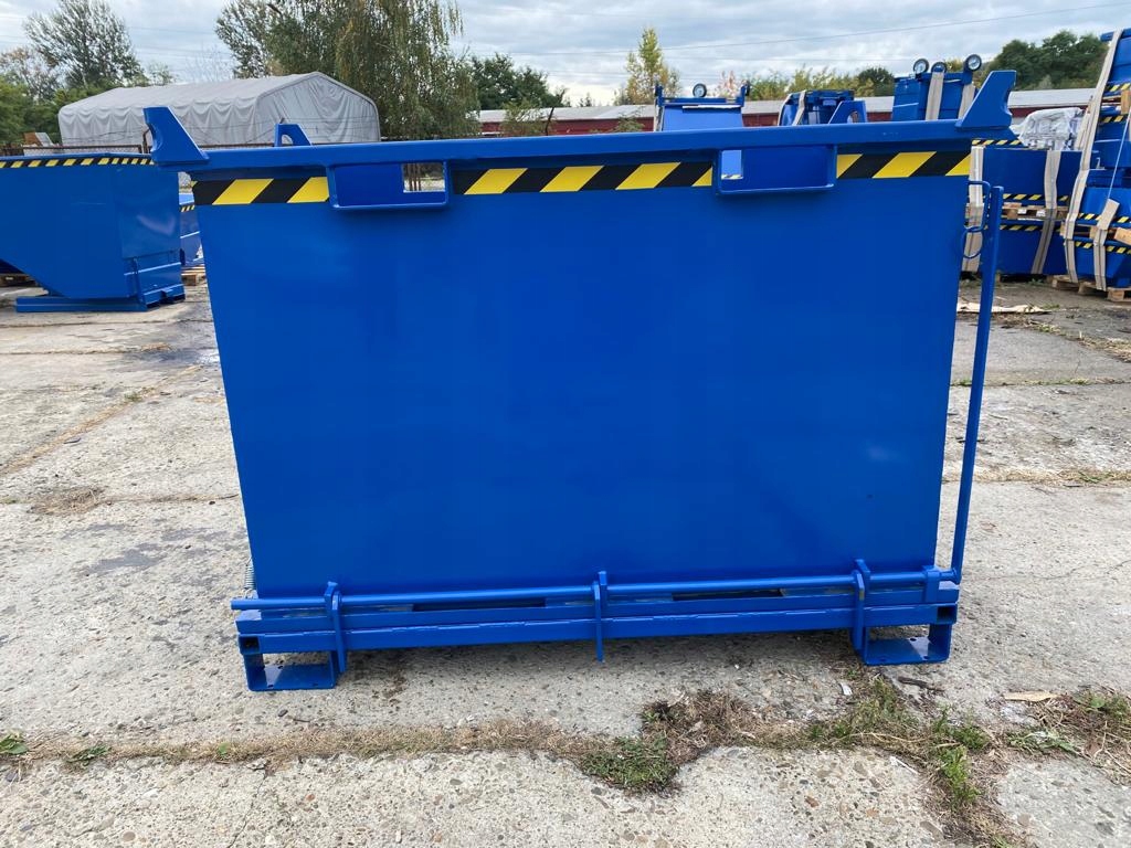 Kontener prostokątny, otwierane dno PMDB 1500 L Typ otwarty