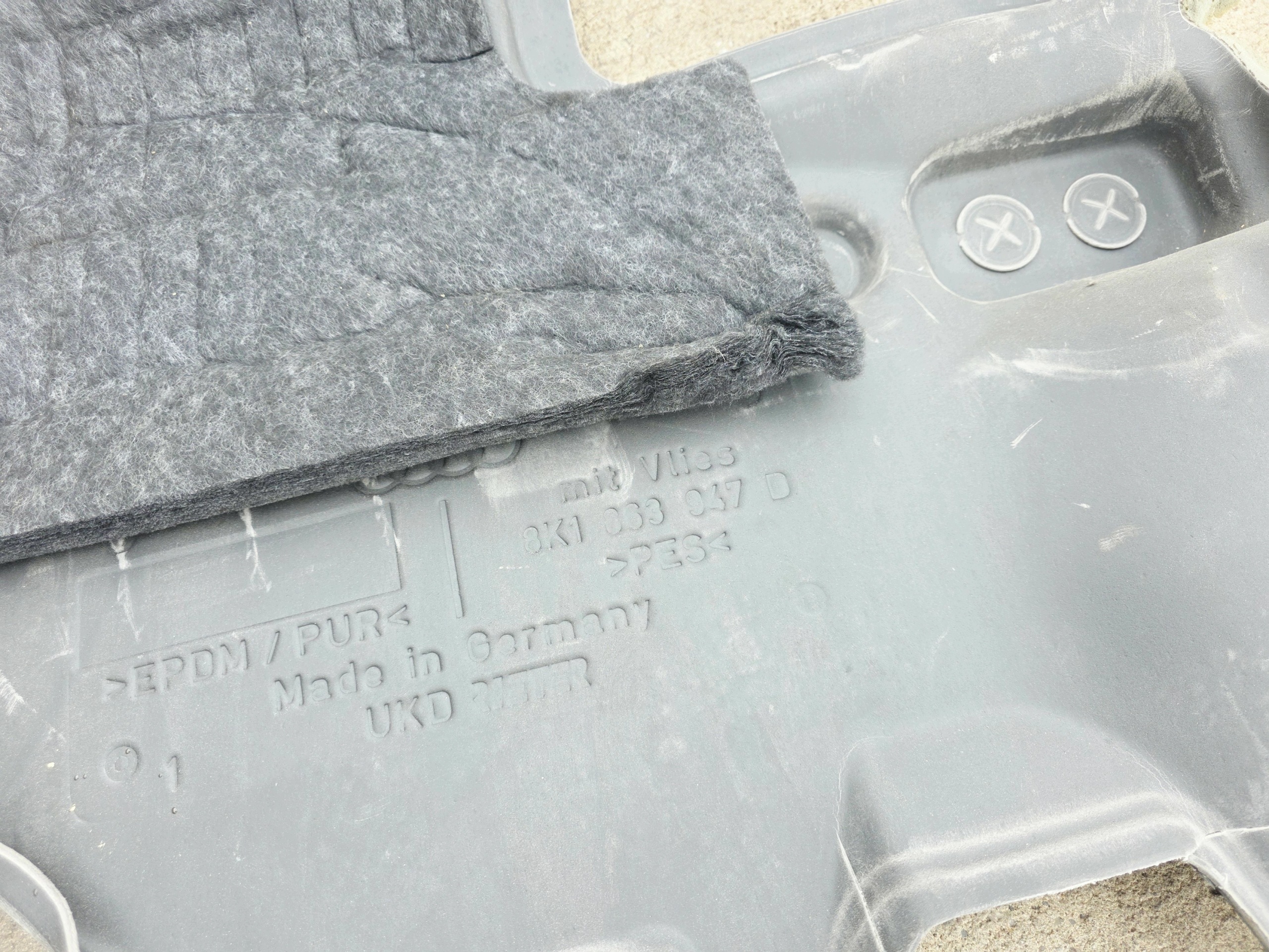 soundproofing partition wall AUDI A4 B8 A5 8T LIFT 8K1863947D