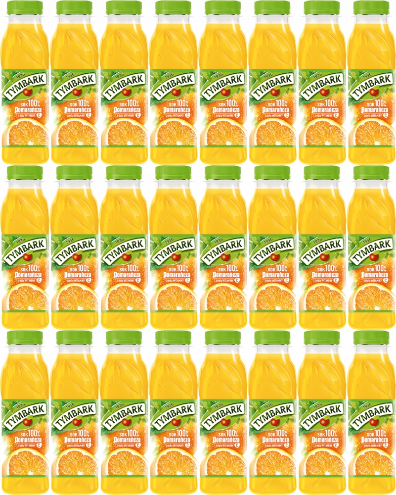 Sok pomarańczowy Tymbark butelka Pet 0.3l x24