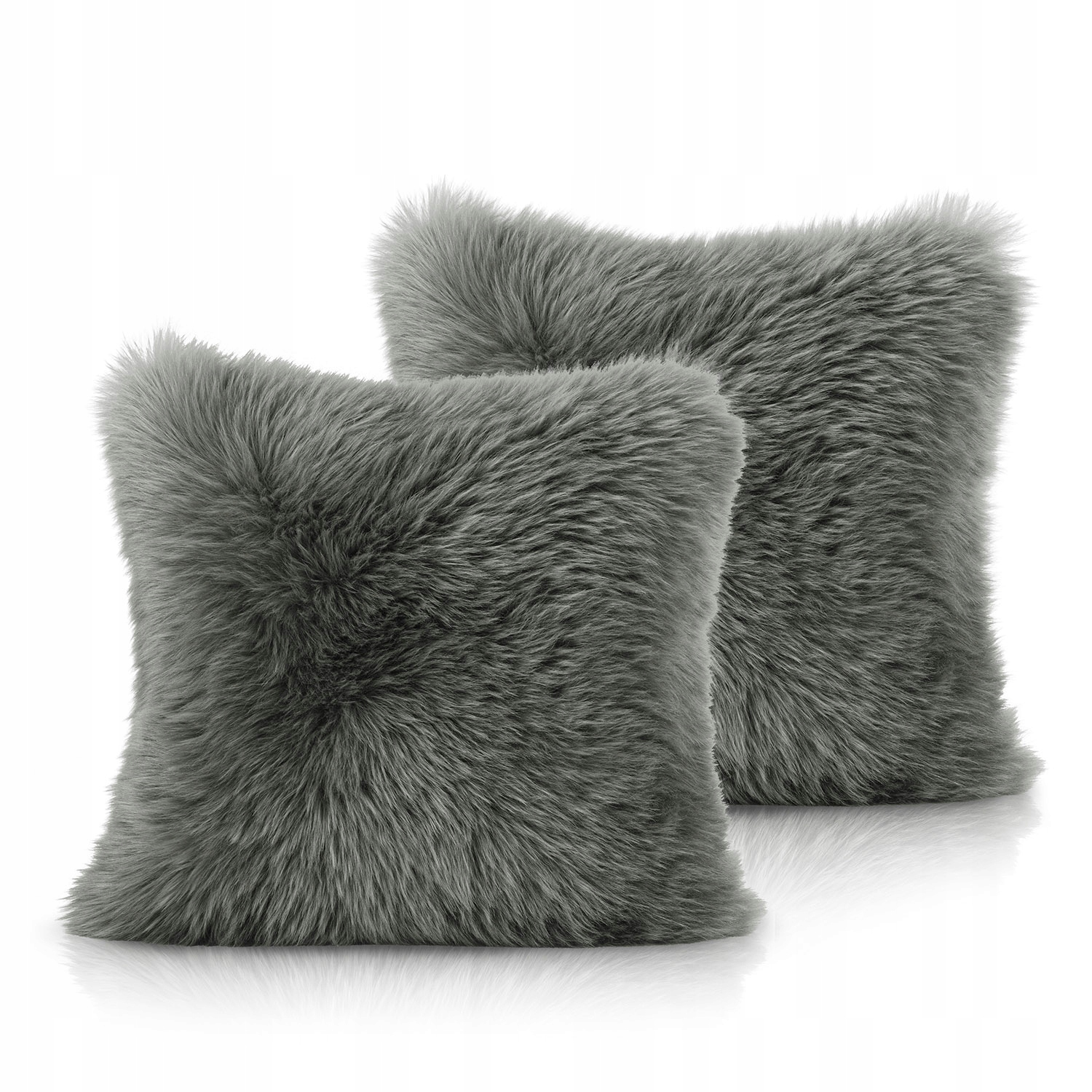 

Poszewki dekoracyjne Shaggy szare 2 szt. 45 cm