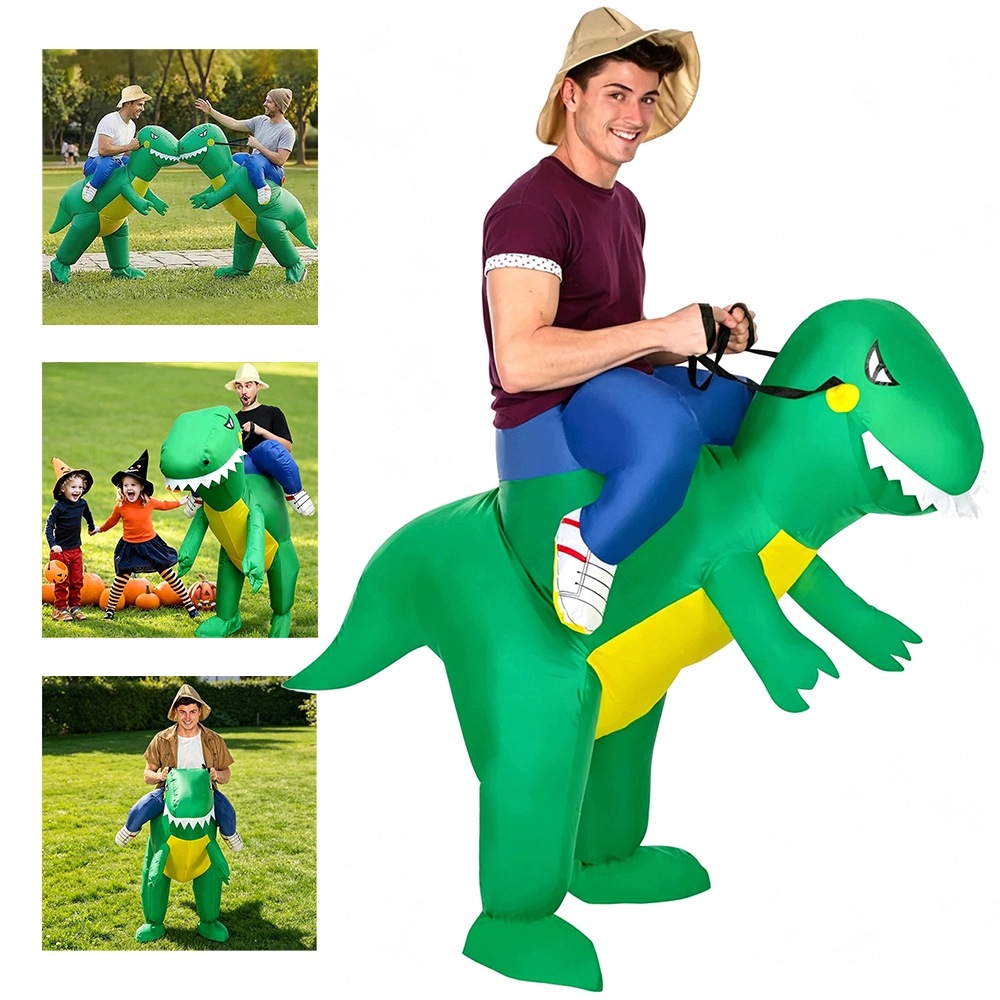 Kostým Nafukovací Kalhoty Dinosaurus Dino Pro Dospělé