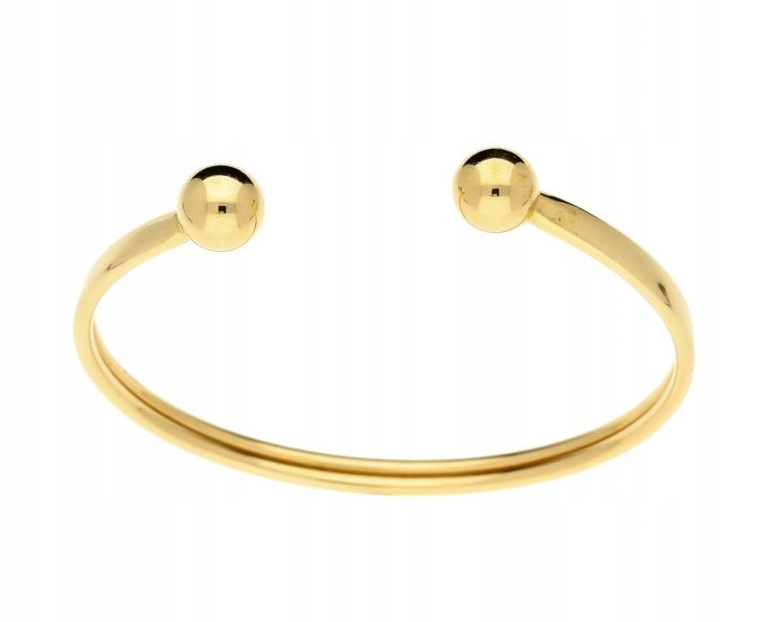 2 x Dámský náramek Zlatý bangle