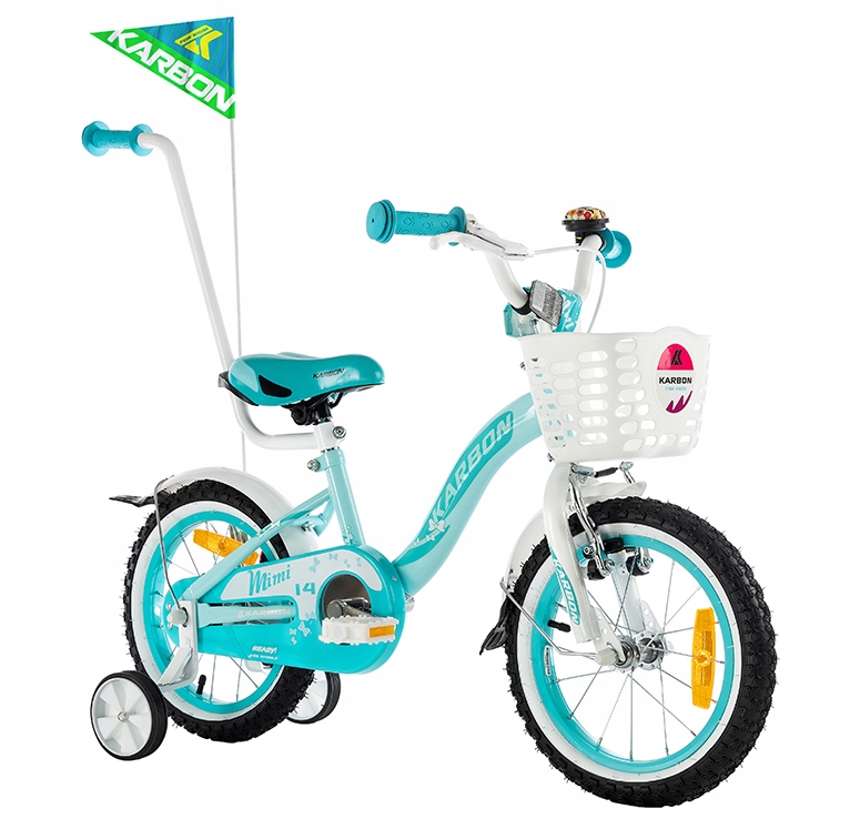 Rower dziecięcy 14" Karbon MIMI błękitny biały R23