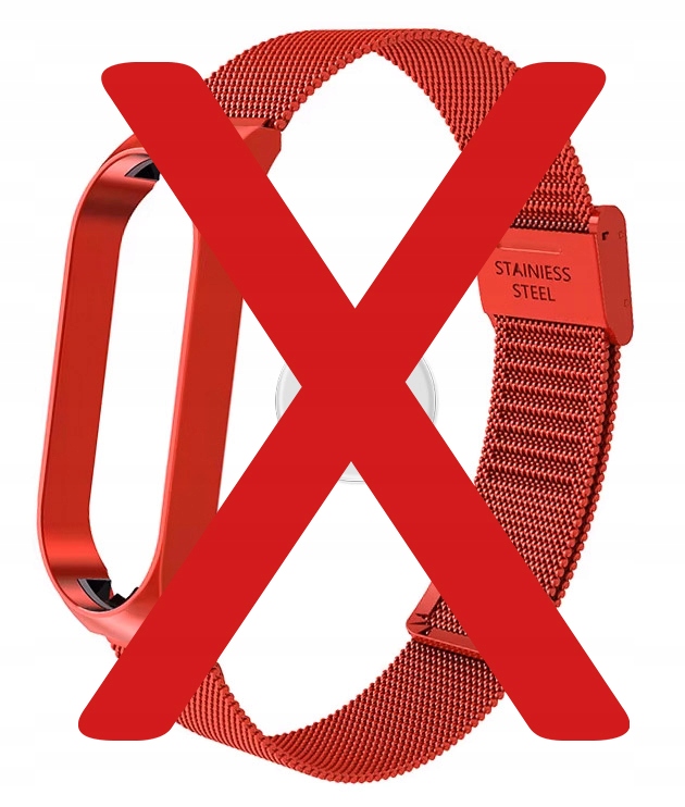 Pasek do Xiaomi Mi BAND 4/ 5 / 6 / 7 Opaska Stalowa do Zegarka KOLORY WYBÓR Materiał stal