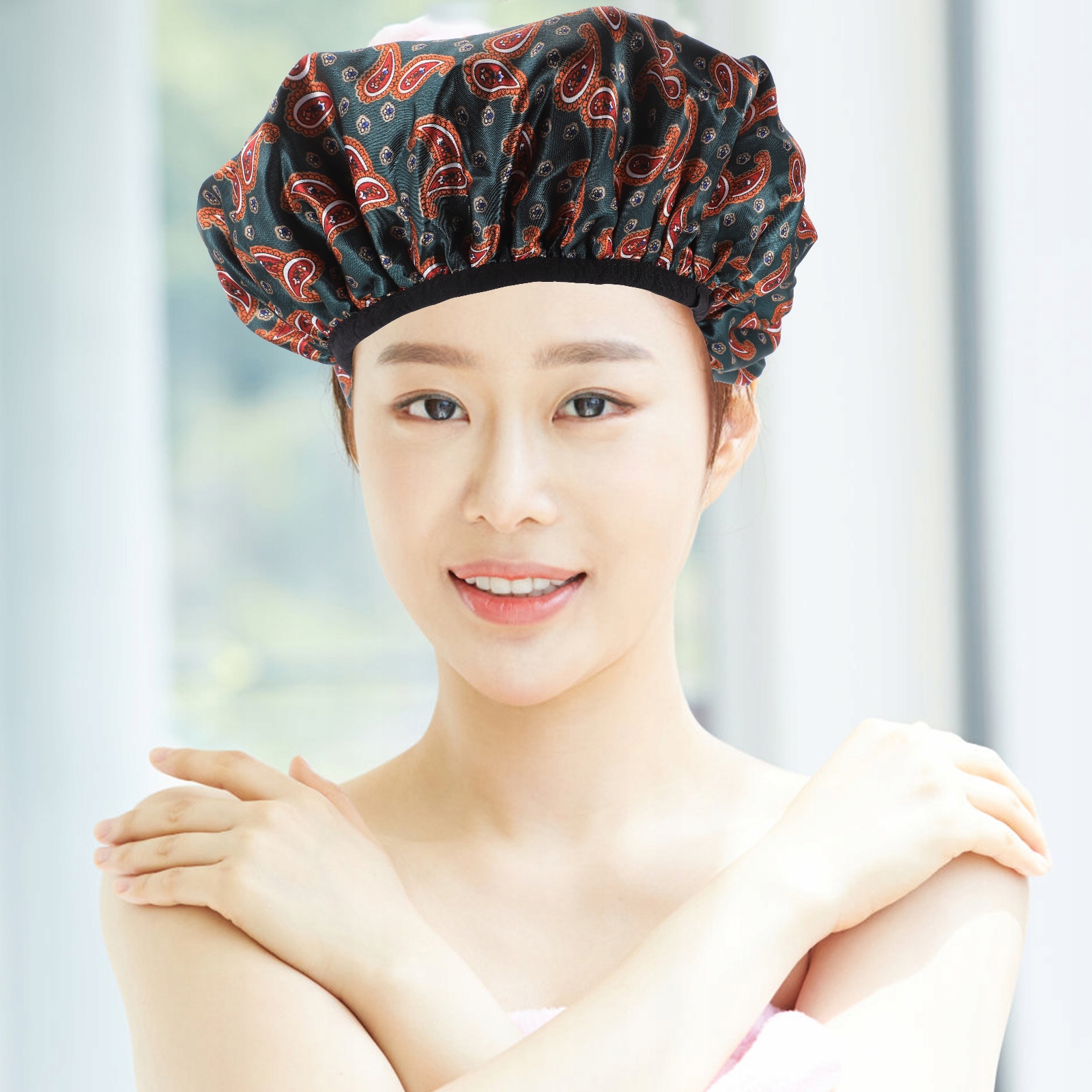 CZAPEK KĄPIELOWY WODOSZCZELNE CZAPKI PRZENOŚNA WANNA Marka bez marki