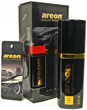 Zapach samochodowy perfumy do samochodu Areon Car Gold - 50ml EAN (GTIN) 3800034960397