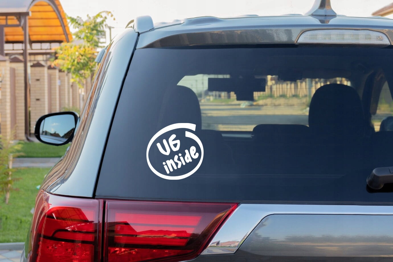 V6 inside - Naklejka na samochód na auto ODBLASKOWA Producent Inny