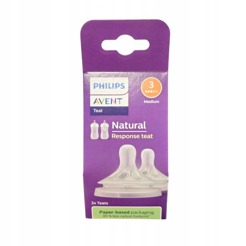 PHILIPS AVENT Smoczek Natural Response 2szt. 1m+ 963/02