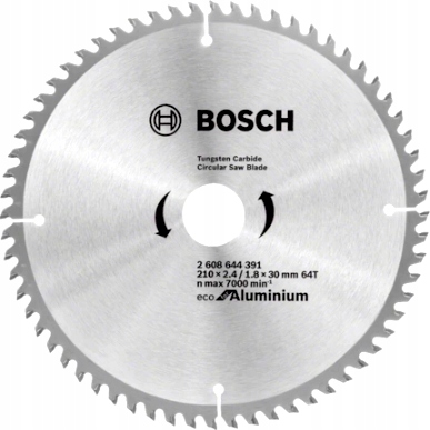 

Tarcza piła widiowa do aluminium Bosch 210 mm 64z