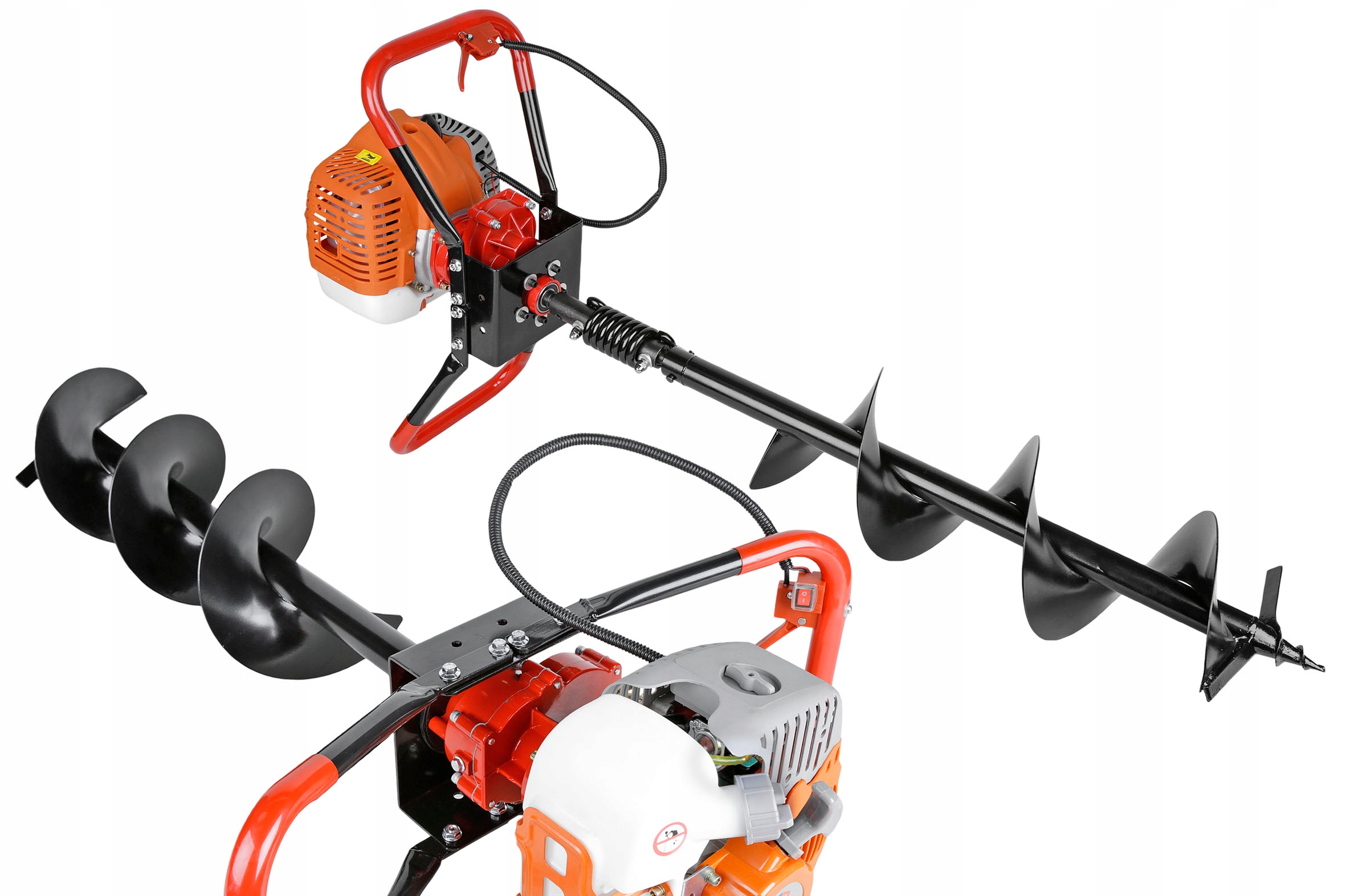 WIERTNICA GLEBOWA ŚWIDER SPALINOWY DO GLEBY ZIEMI 3 WIERTŁA MOCNA ZESTAW Seria PROFESSIONAL