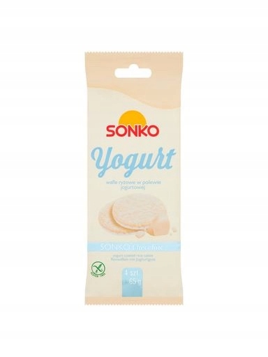 Levně 9 x Sonko Rýžové oplatky v jogurtové polevě 65 g (4 kusy)