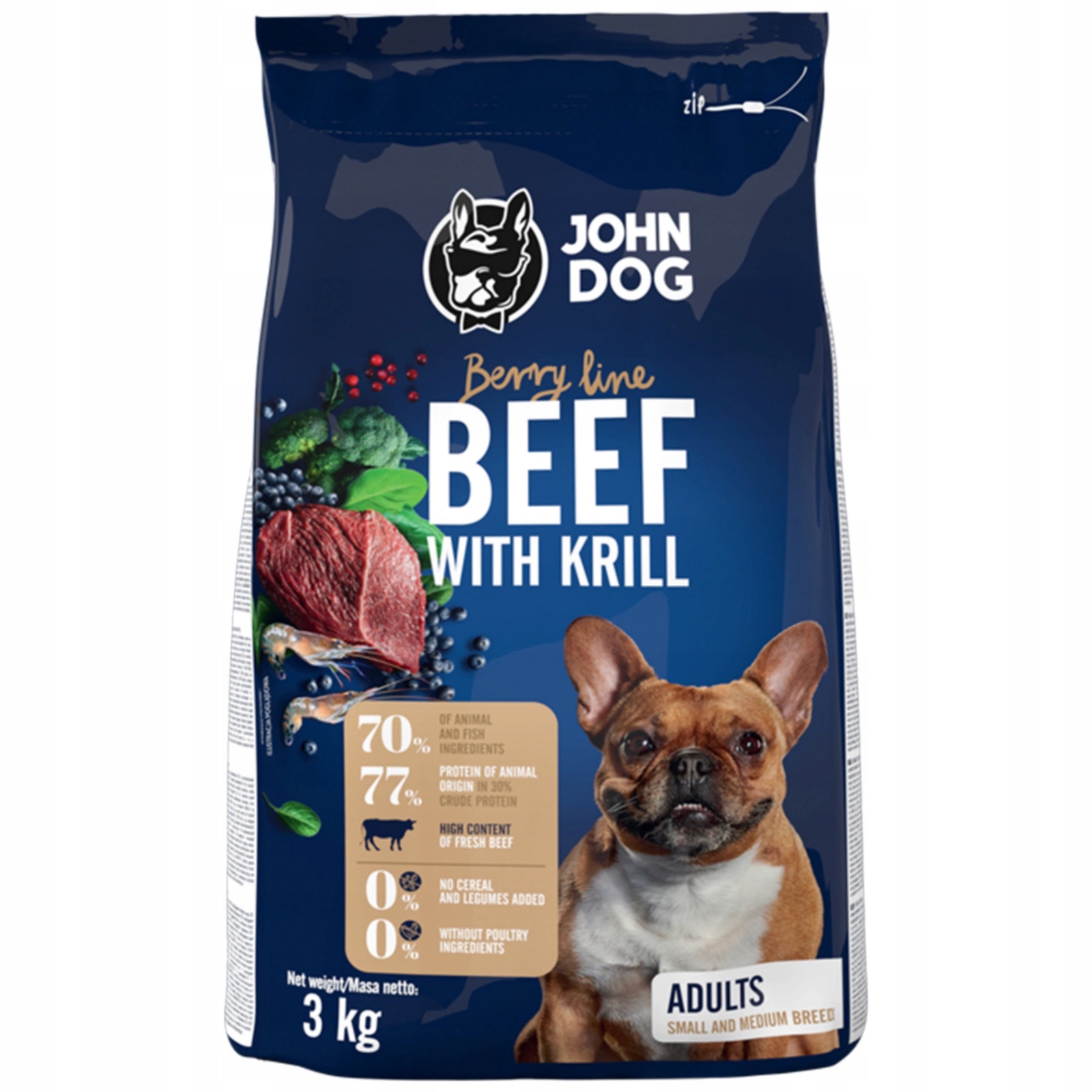 Levně John Dog Krmivo pro dospělé psy 3 kg