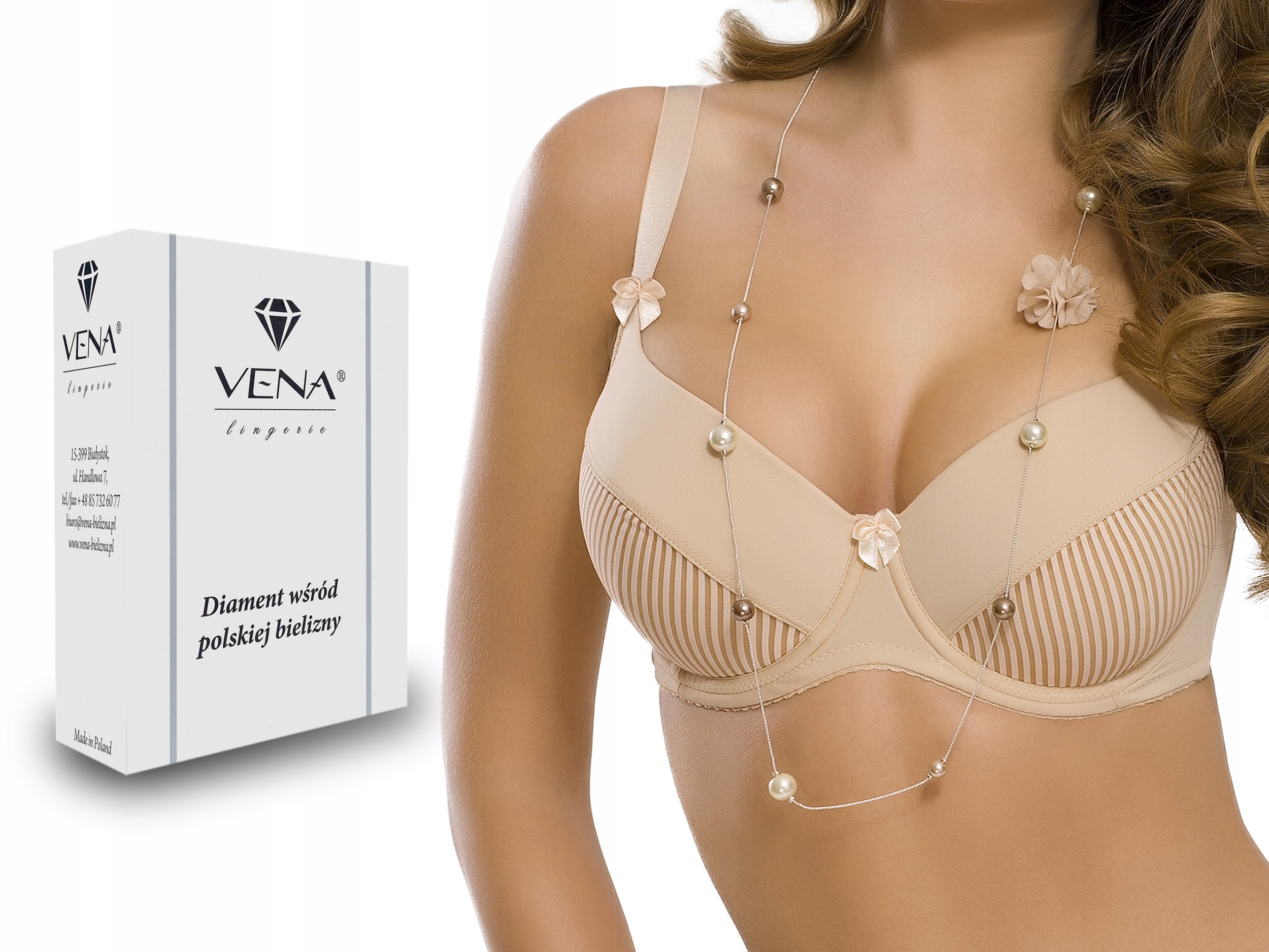 

Biustonosz Vena VB-11 , Fullcup , Beżowy , 95D