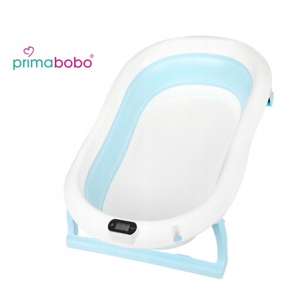 WANIENKA SKŁADANA PREMIUM dla dziecka, STELAŻ, TERMOMETR LCD, poduszka Marka Primabobo