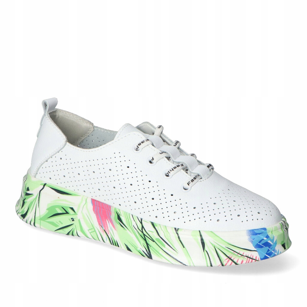 Polobotky For-But F24101 Bílé/Zelené 37