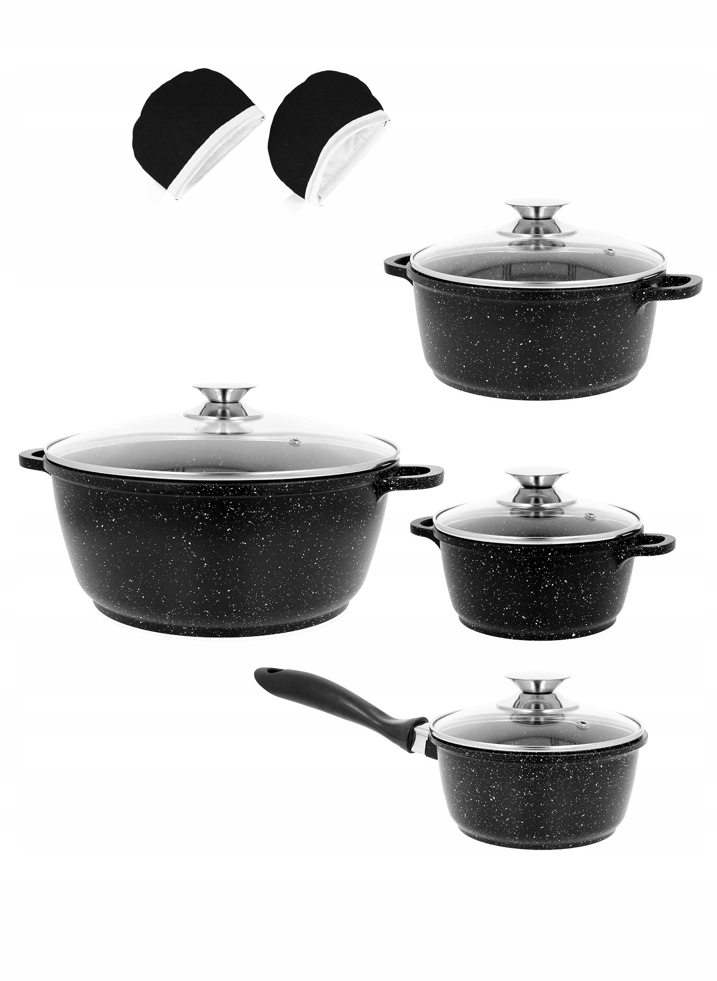 ZESTAW GARNKÓW MARMUROWYCH INDUKCJA 10 el.BB1940 Marka Brunbeste