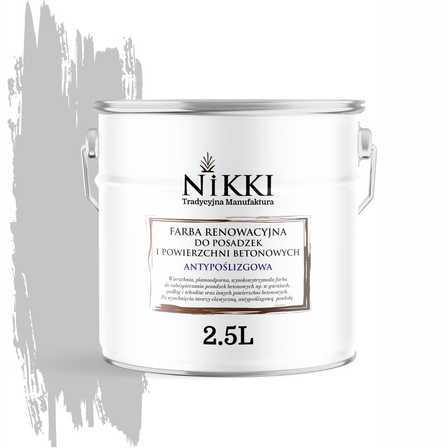 Renovačná Farba Na Podlahy Protišmyková Šedá Svetloružová 7035 Matná 2,5 L