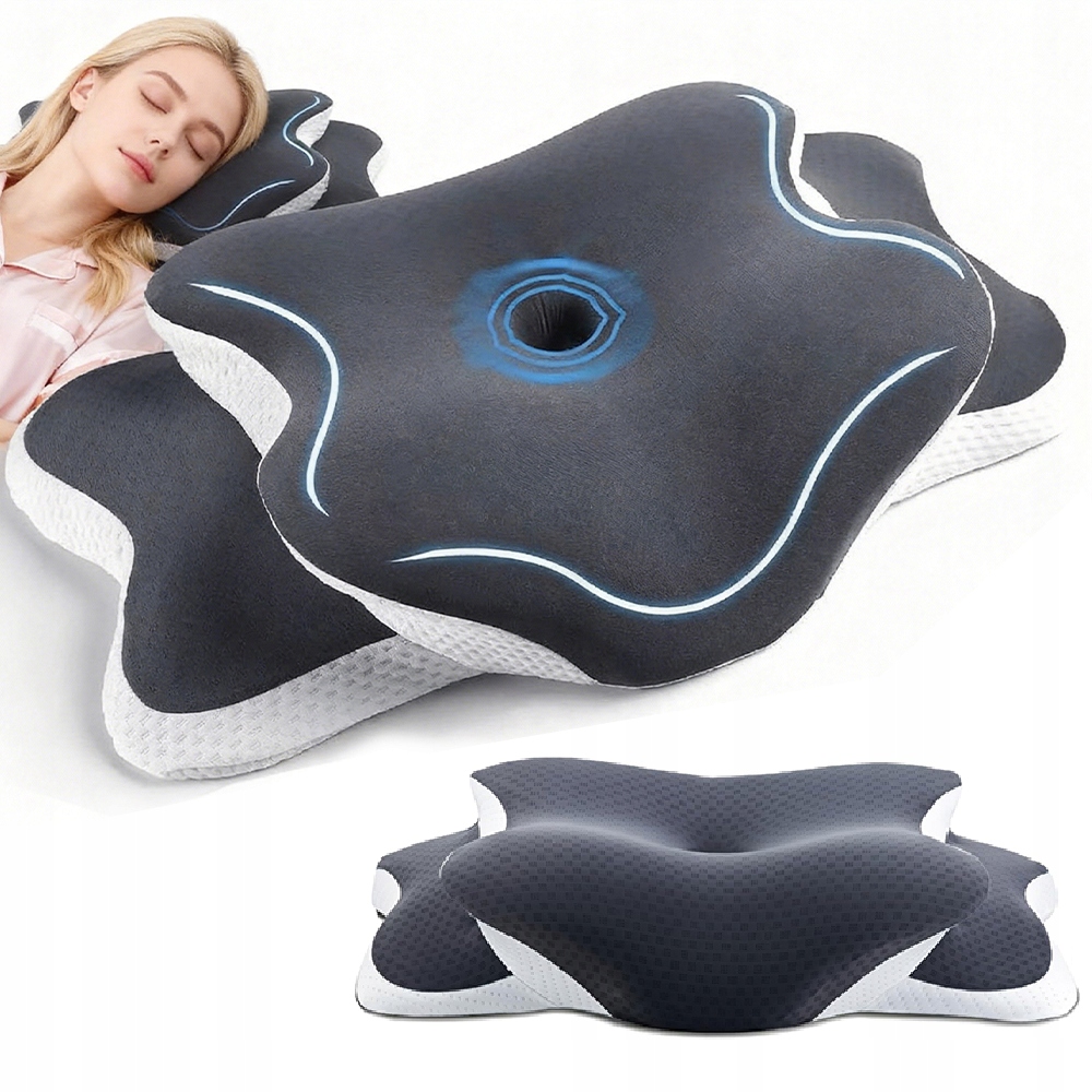 Poduszka Z Memory Kształt Motyla Pod Szyję Ulgę W Bezsenności Oddychający