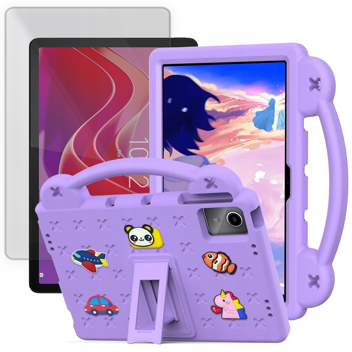 Etui do Lenovo Tab M11 TB-330FU/ TB-331FC/ K11E, case dla dzieci 2 szkła