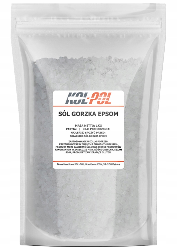 SÓL EPSOM 5kg Gorzka rzymska siarczan magnezu Stan opakowania oryginalne