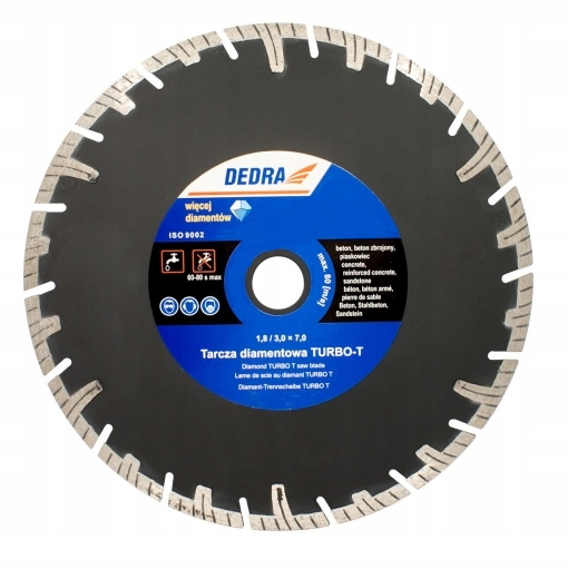 

Tarcza Turbo do Betonu Zbrojonego 115 x 22.2 mm