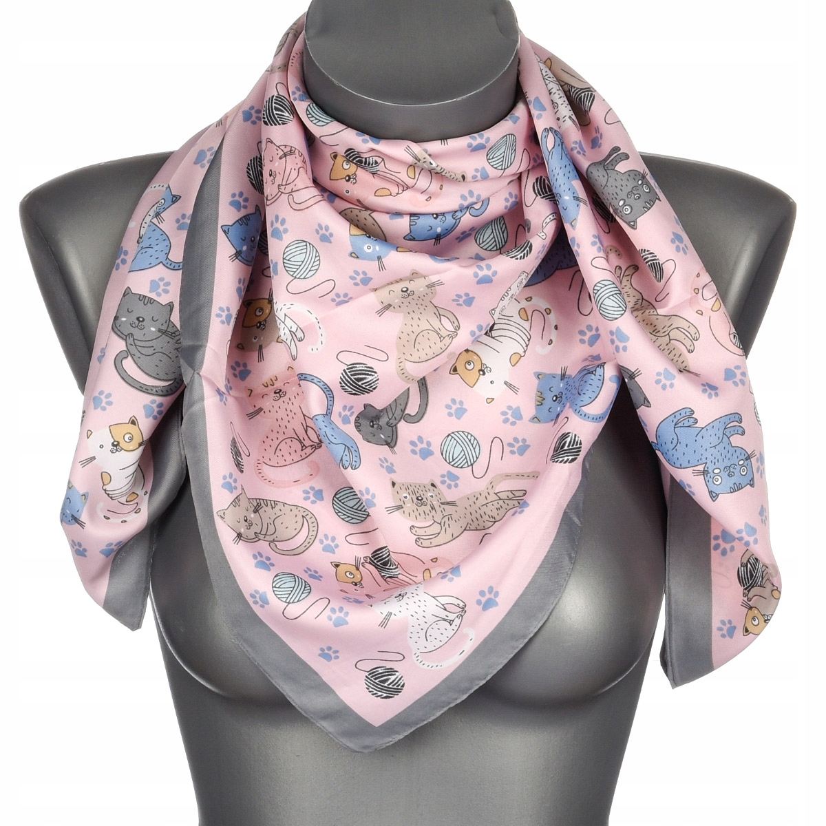 Chusta damska apaszka pod szyję lekka elegancka