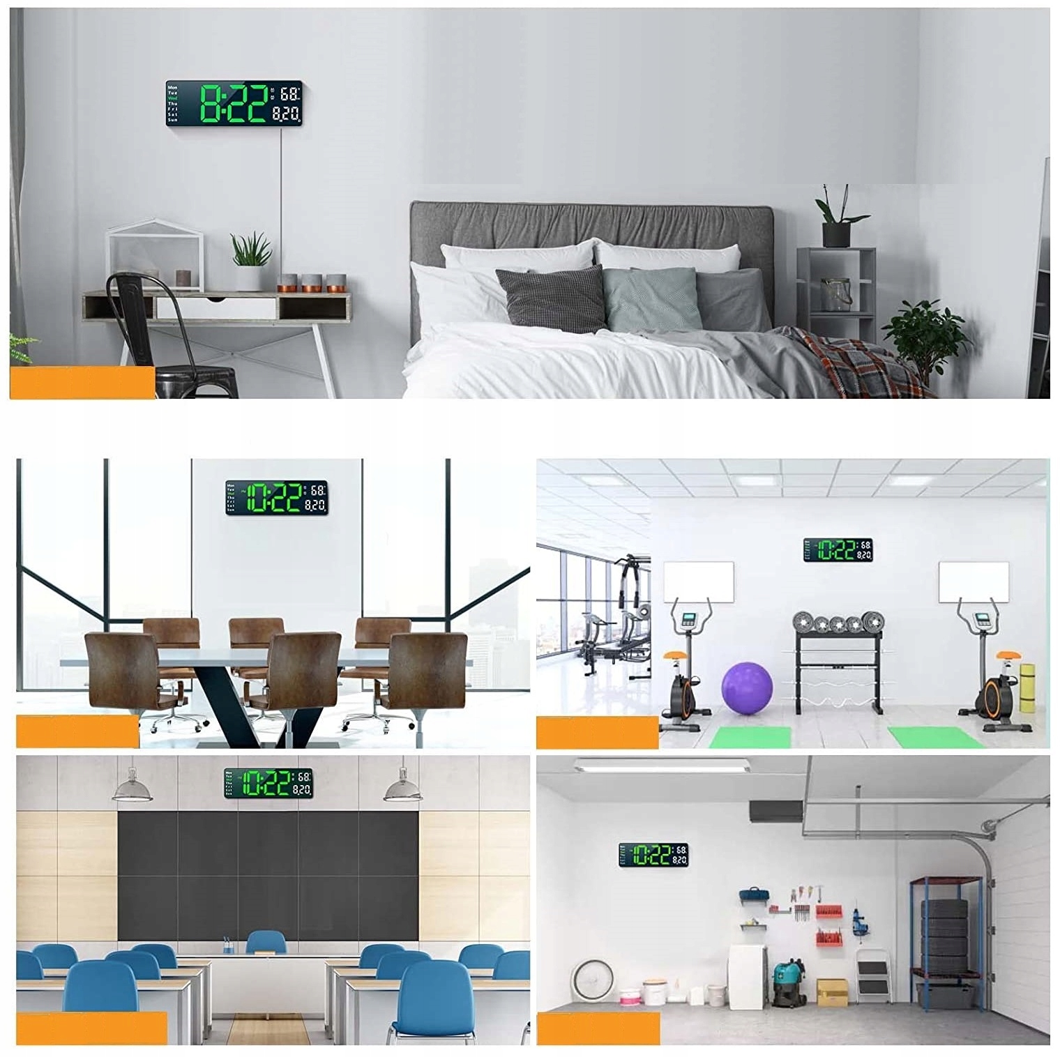 Zegar ścienny czarny 32cm Marka 2VV