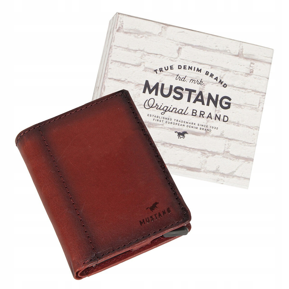 Pánská peněženka Mustang Kožená Rfid vertikální Stylová Klasická Dárková
