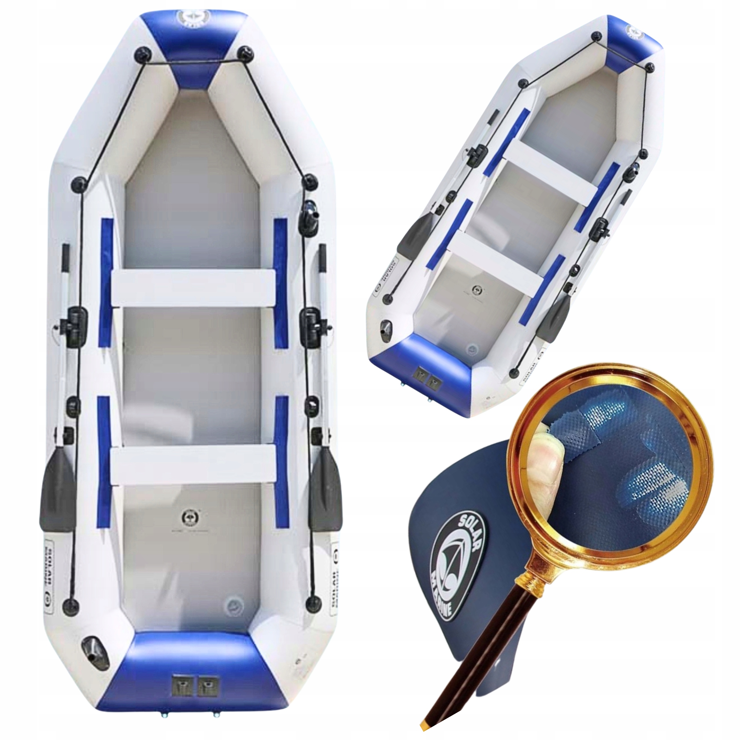 PONTON WĘDKARSKI 4 OSOBOWY TURYSTYCZNY PROFESJONALNY DUŻY ZESTAW 3.3 M