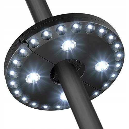 LAMPA OŚWIETLENIE POD PARASOL OGRODOWY NAMIOT 28 LED