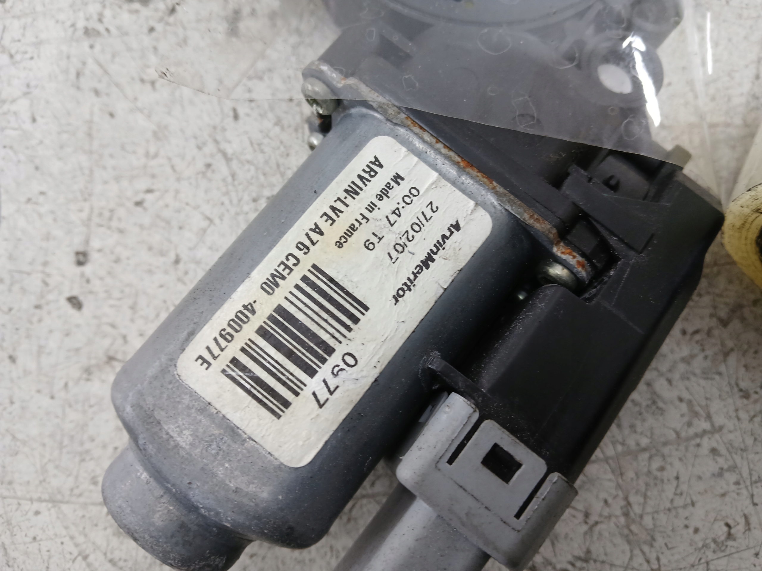 PEUGEOT 207 CC mini motor windows right front 400977E